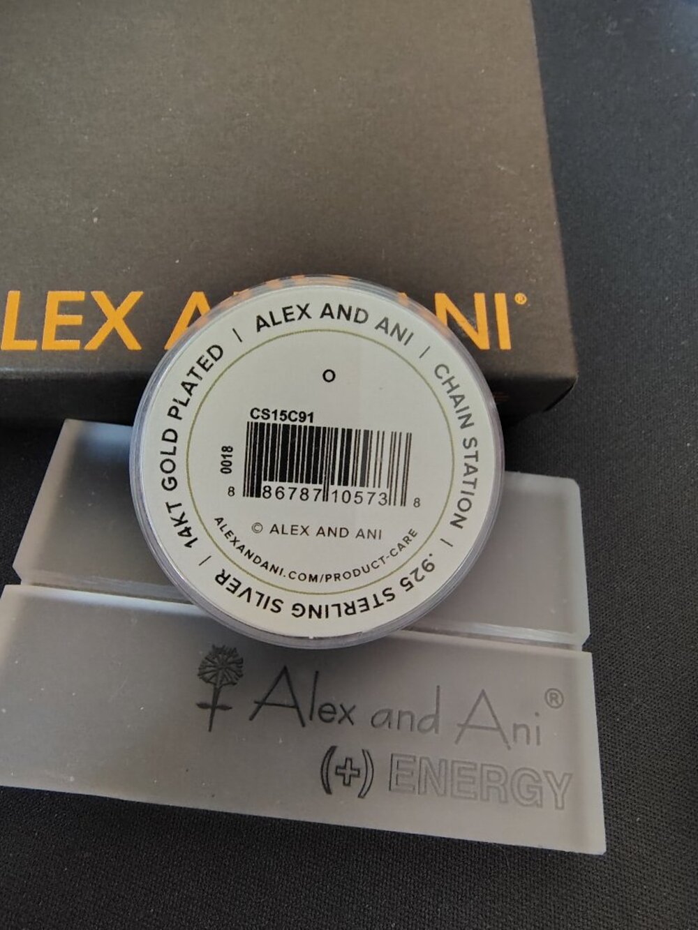 Alex and Ani 14kt Sterling Silver Initial O Charm 890 - Picture 2 of 2